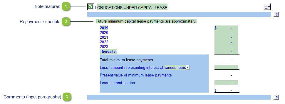 Capital leases