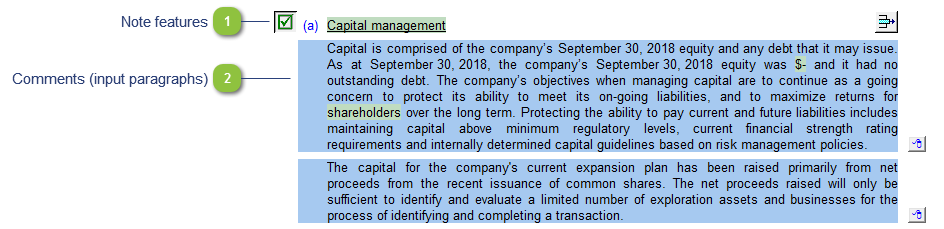 Capital management (PAE)