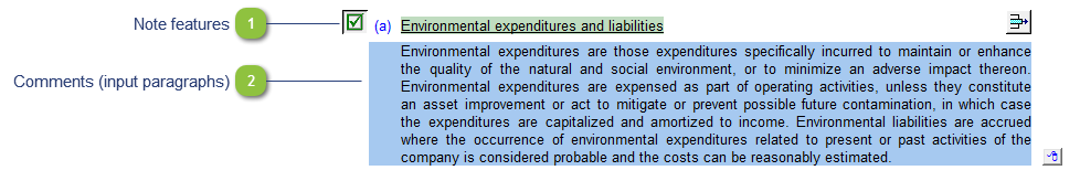 Environmental expenditures policy