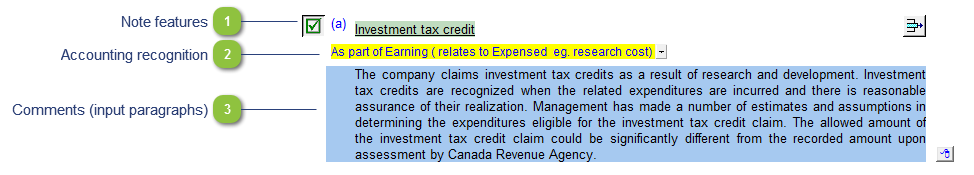 Investment tax credit policy