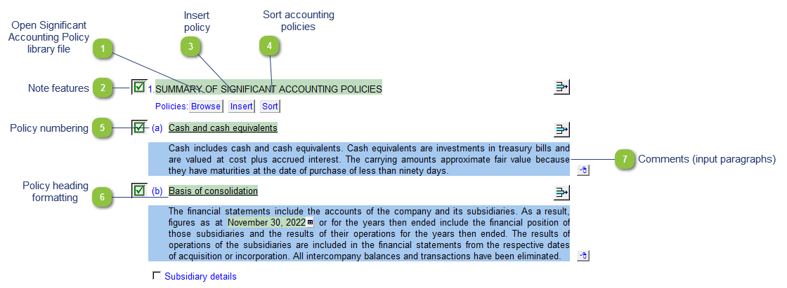 Significant Accounting Policies
