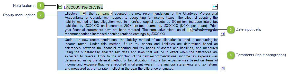 Change in Accounting for Future Taxes
