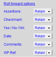 3. Roll forward options