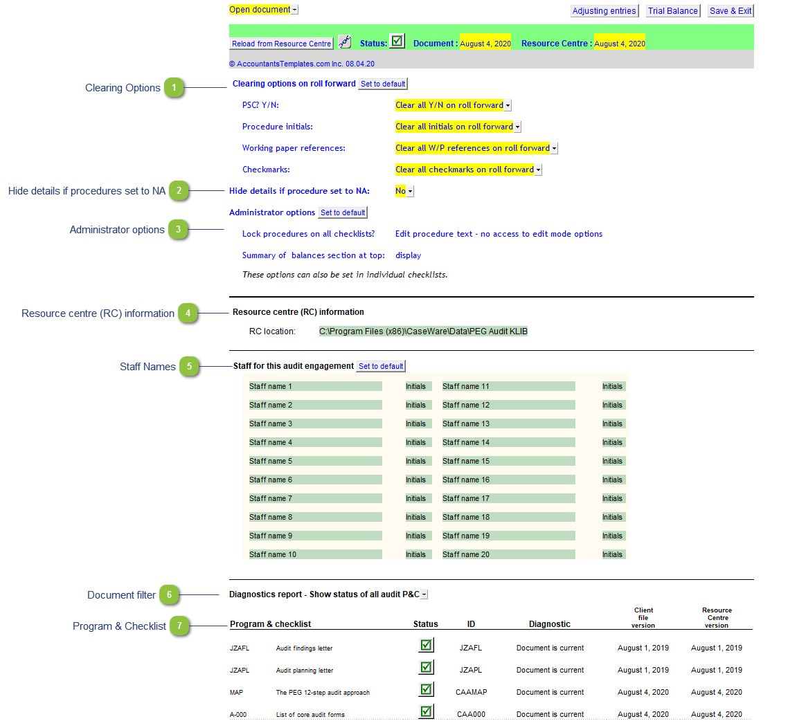 Document Control (JZPCKEY & JZPCKEYA)