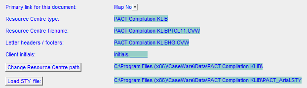 2. Document settings