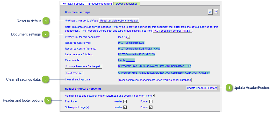 Document Settings