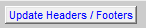 3. Update Header/Footers