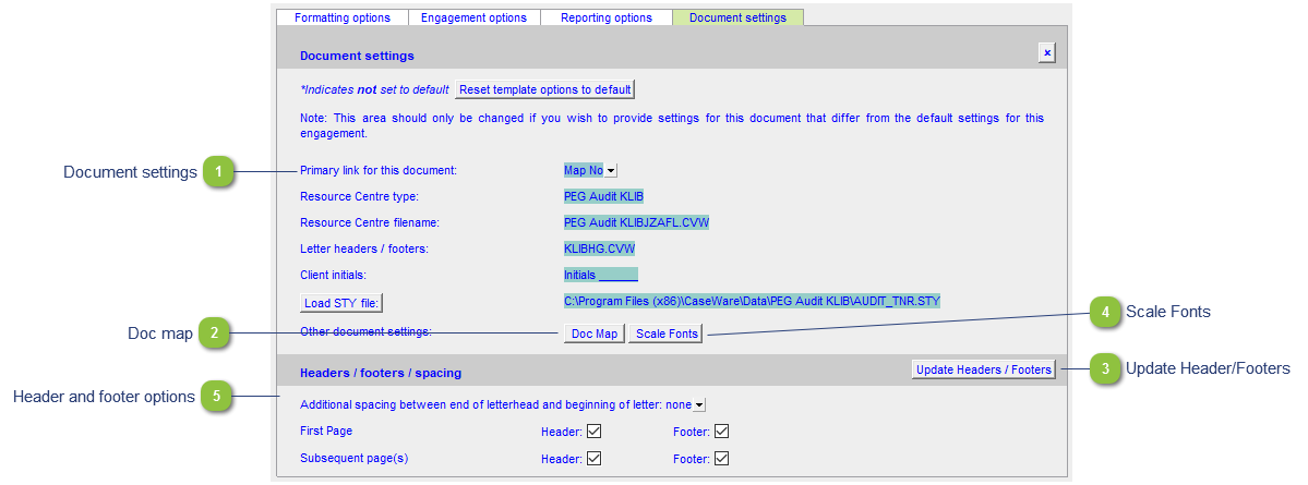 Document Settings