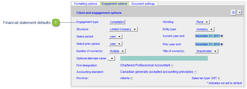 Engagement options