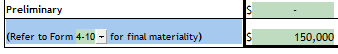 6. Preliminary and final materiality