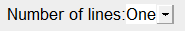 1. Number of lines